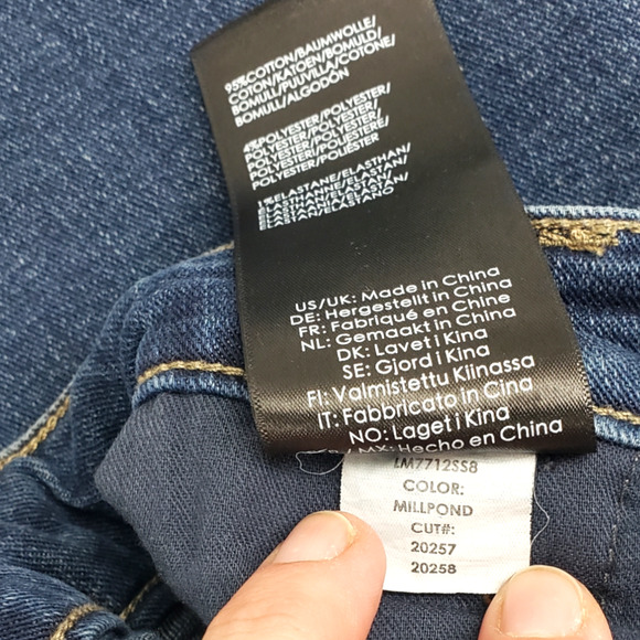 LIVERPOOL LOS ANGELES Women's Kick Flare Cropped Jeans In Millpond Blue Size 6 - Picture 10 of 11